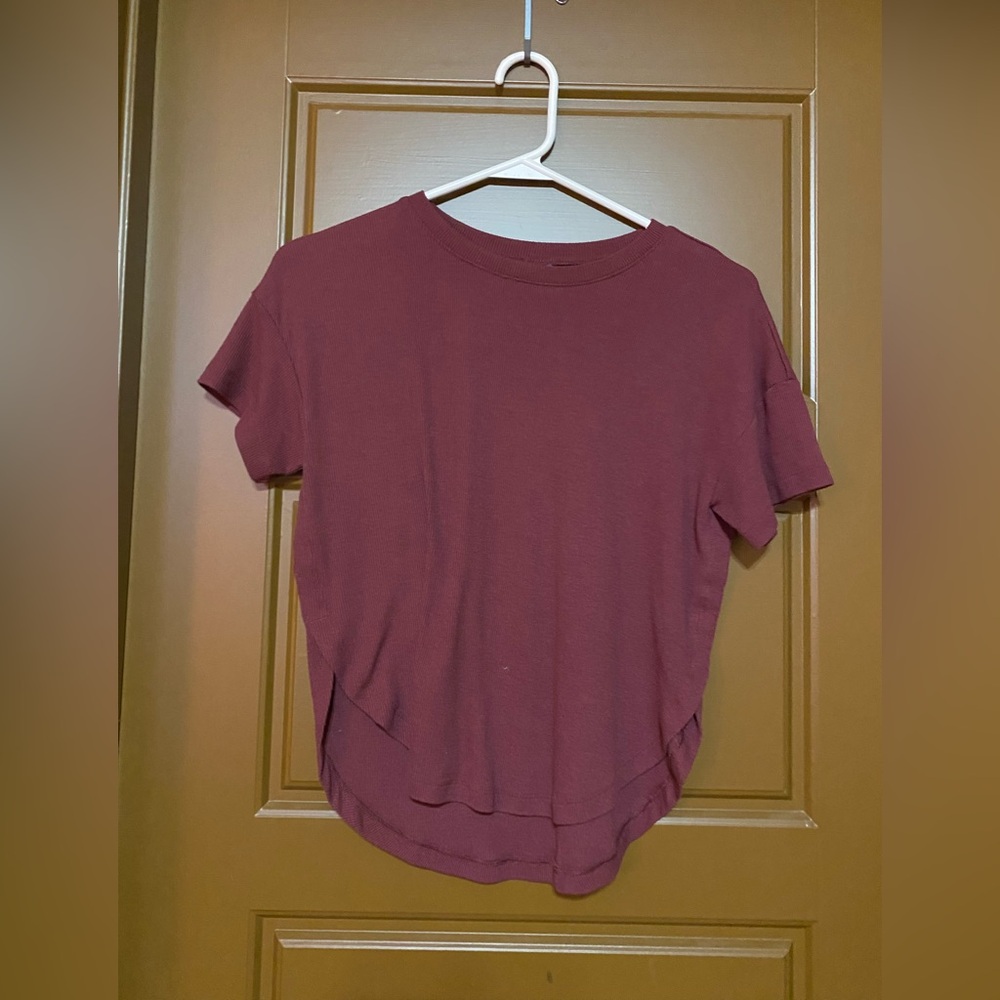 Maroon Girls Short Sleeve Shirt